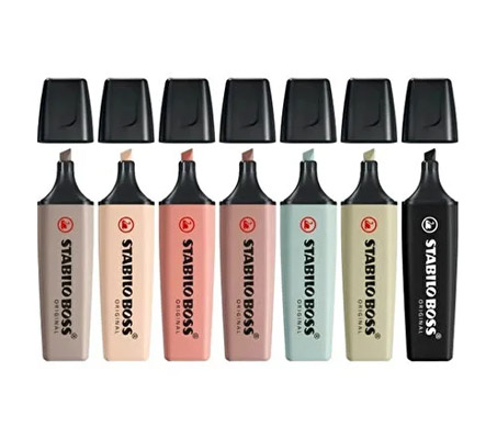 Stabilo Boss Original Nature Colors 7li İşaretleme Kalemi Set